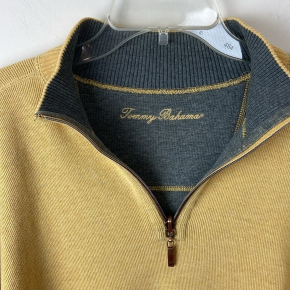 Tommy Bahama Flipshore Half-Zip Reversible Sweatshirt Size Large - Picture 5 of 15